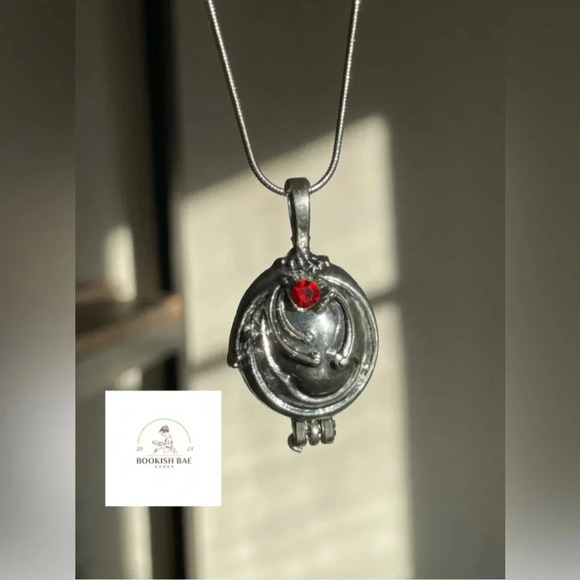 Vampire Diaries Elena Gilbert Necklace Pendant with Dried Lavender “vervain” - Picture 2 of 4